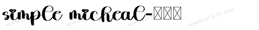 simple micheal字体转换
